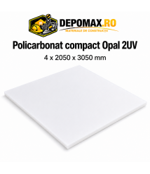 Policarbonat compact opal 2UV 4 x 2050 x 3050 mm